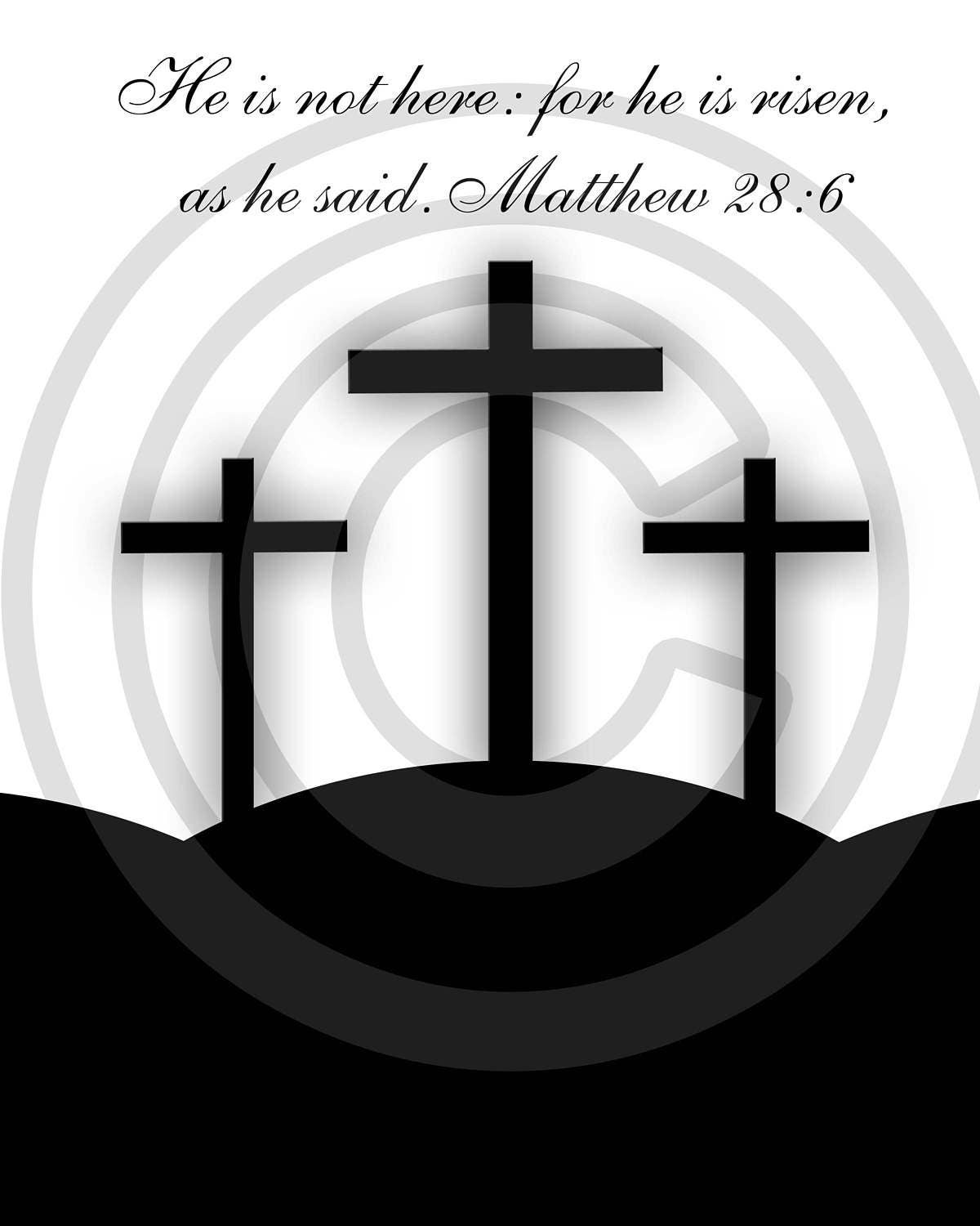 Primitive Religious Easter Resurrection Jesus He is Risen Printable Digital Logo JPEG Instant Download Labels Print Card Tags Signs Feedsack