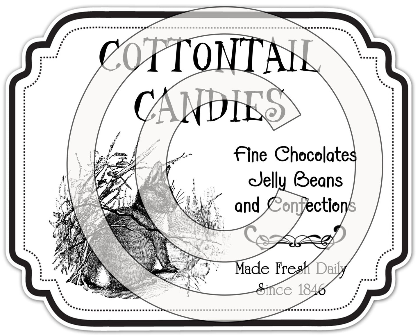 Primitive Easter Peter Cottontail Candies Feedsack Feed Sack Logo Printable Digital JPEG Instant Download 4 Pillows,Framed Prints,Labels