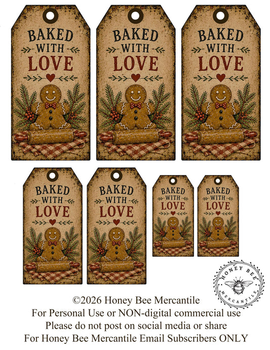 Gingerbread Hang Tags