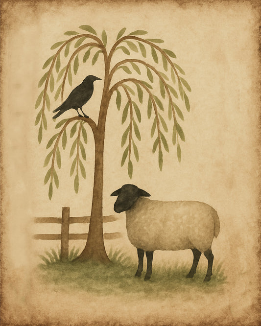 Sheep Crow Willow
