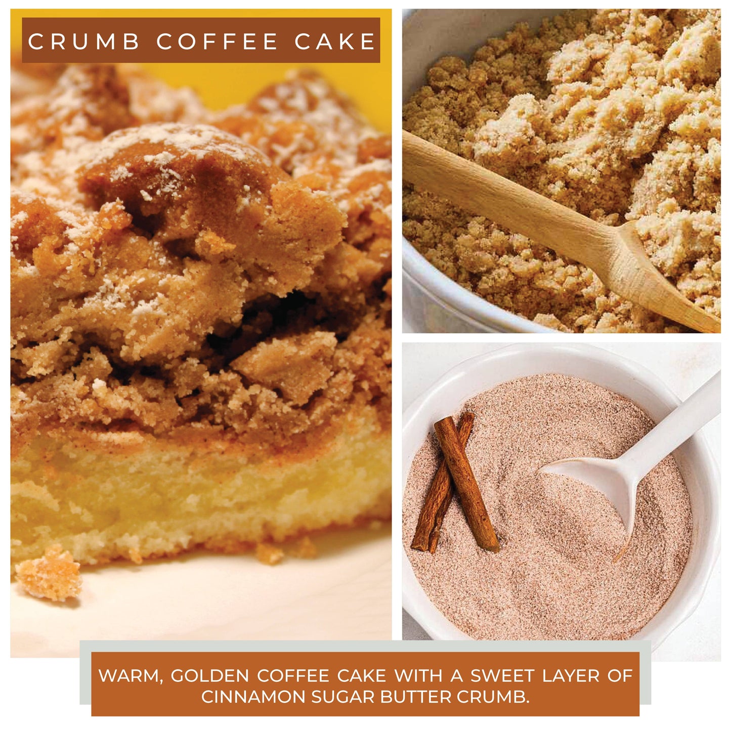 Melts (8/box) - Crumb Coffee Cake