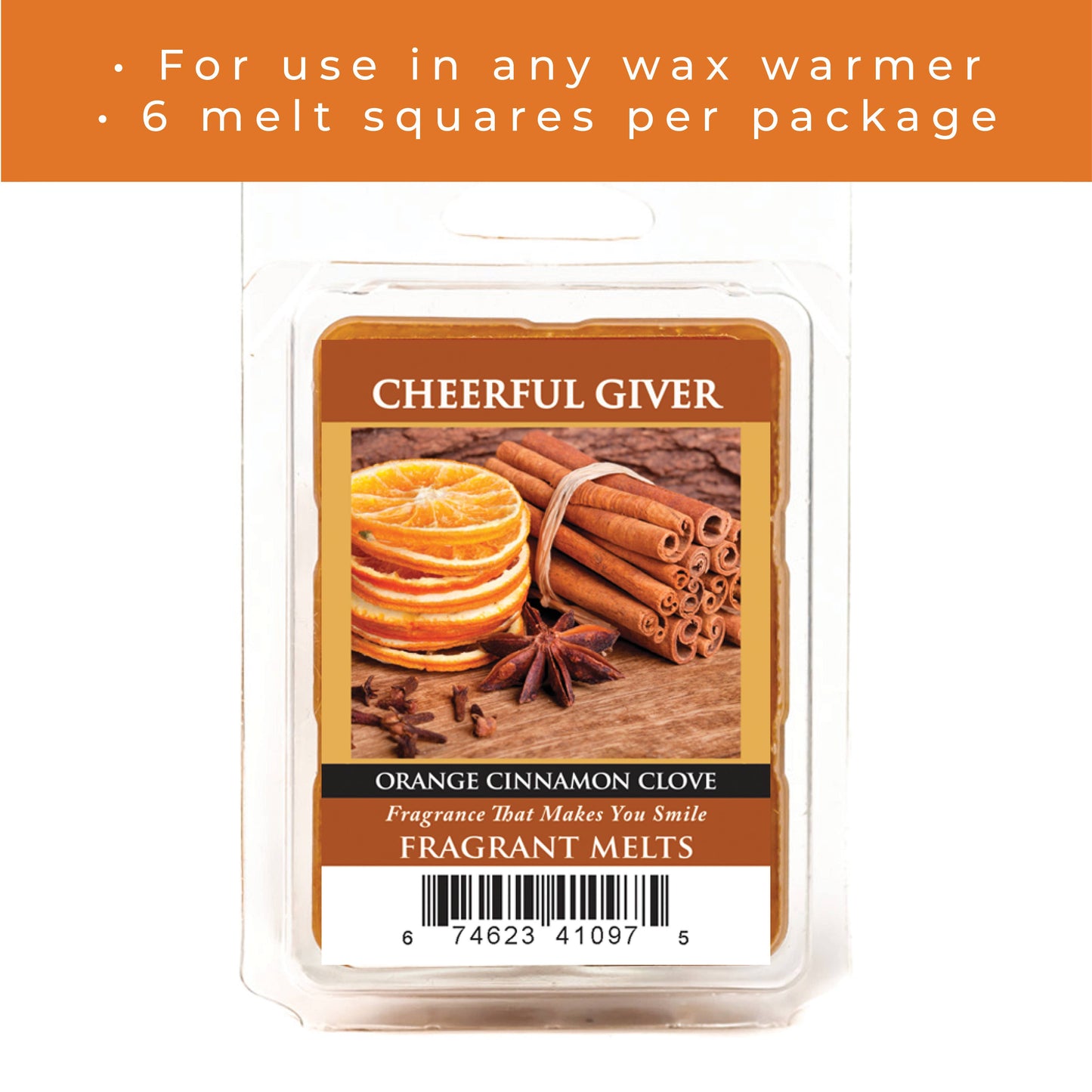 Melts (8/box) - Orange Cinnamon Clove