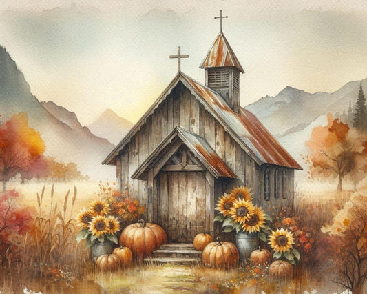August 2025 Church and Sunflowers