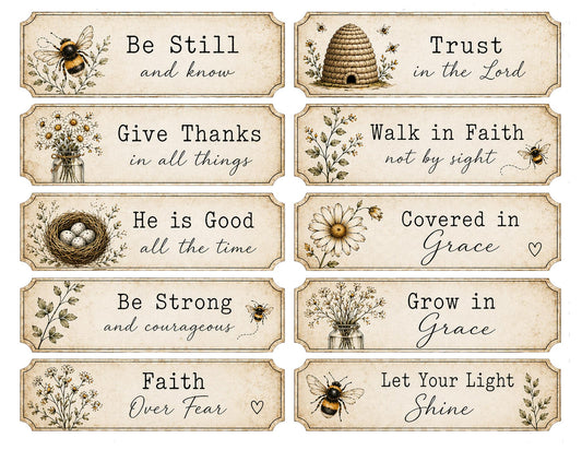 Faith Word Strips