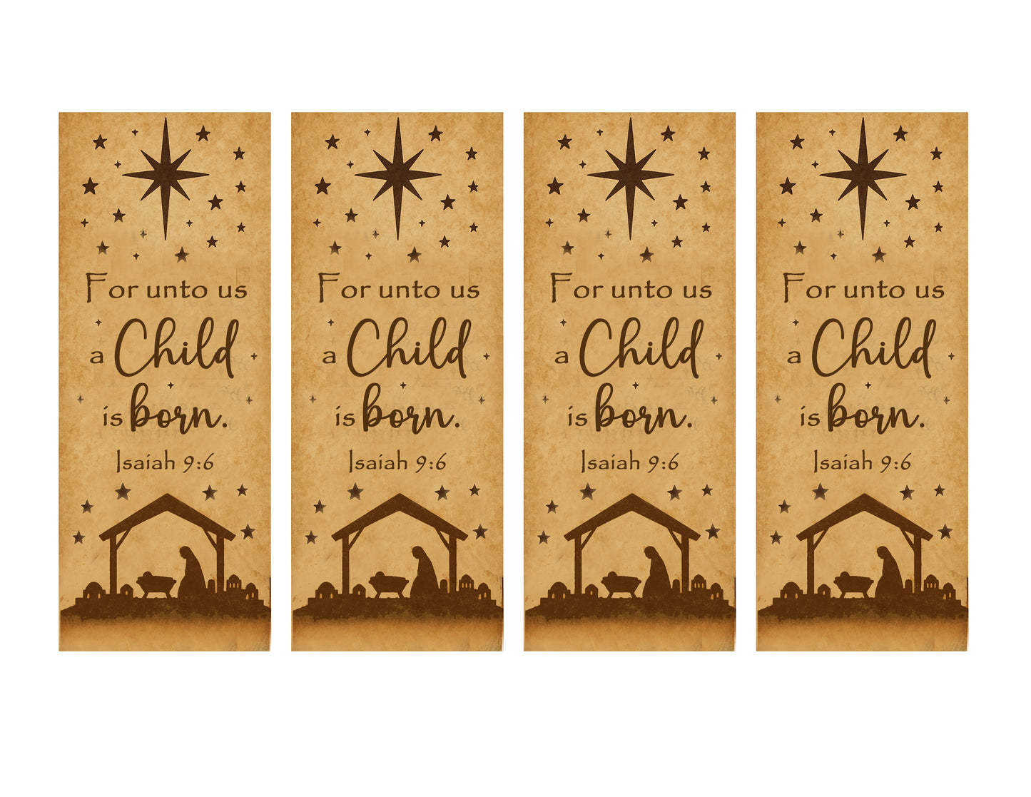 For Unto Us Bookmarks