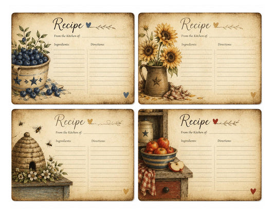Free-Bee Friday Recipe Cards