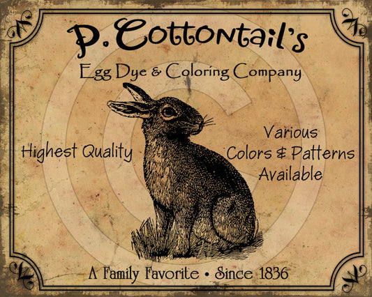 Prim Easter Peter Cottontail Egg Color Dye Feedsack Feed Sack Logo Printable Digital JPEG Instant Download 4 Pillows,Framed Prints,Labels