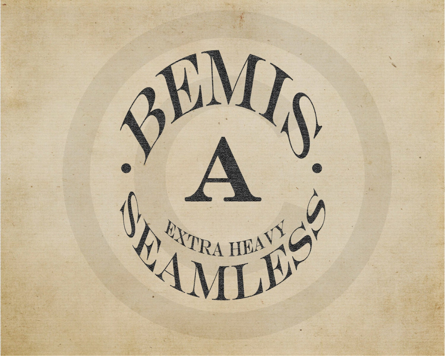 Primitive Vintage Bemis A Seamless Grain Feedsack Feed Sack Logo Printable Digital Instant Download JPEG Pillows Framed Prints Labels Wood