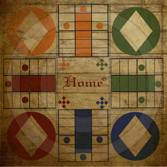 Primitive Vintage 8 x 8 Game Board Diamond Circle Logo Printable Digital Instant Download JPEG Wood, Pillows, Prints, Tags, Labels, Games