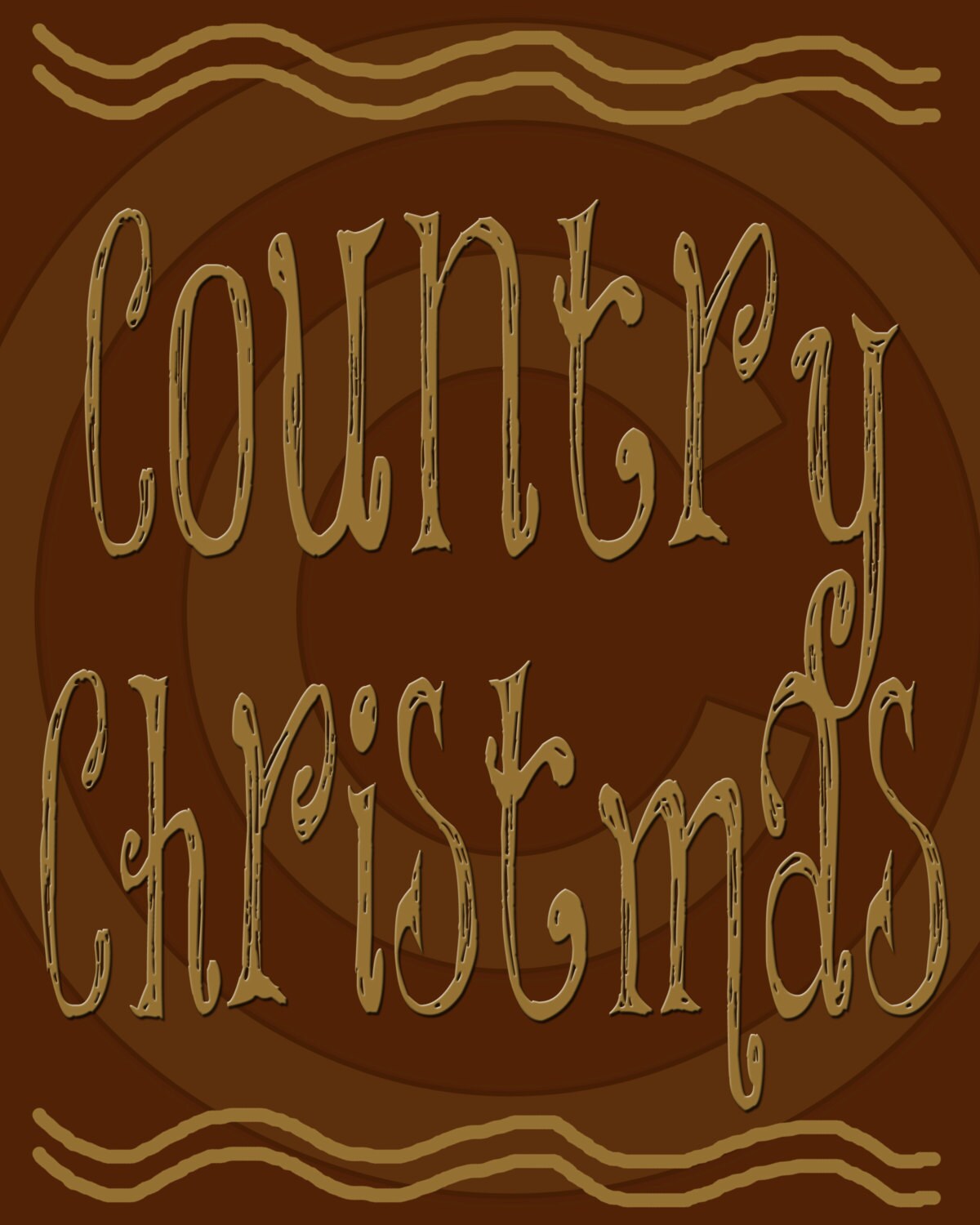 Primitive Colonial Redware Look Country Christmas Printable Digital JPEG Instant Download Folk Art FAAP
