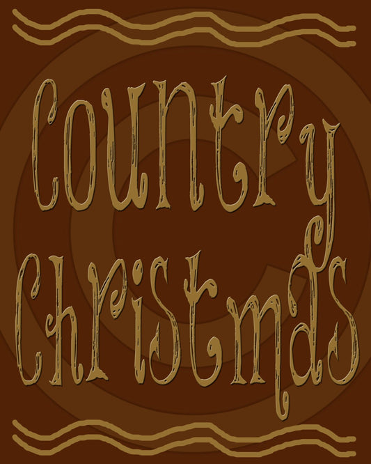 Primitive Colonial Redware Look Country Christmas Printable Digital JPEG Instant Download Folk Art FAAP